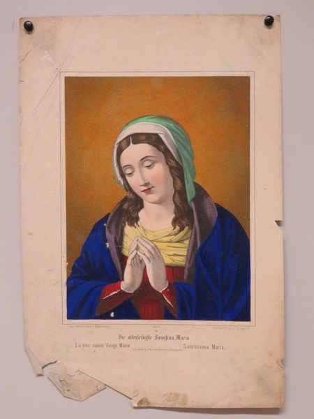 La très sainte Vierge Marie. (titre inscrit, allemand, français, espagnol)