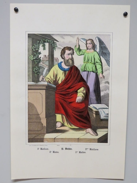St. Mathieu. (titre inscrit, français, allemand, anglais, espagnol, italien)