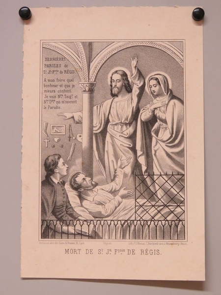 MORT DE St. Jn. Fçois. DE RÉGIS. (titre inscrit, français)