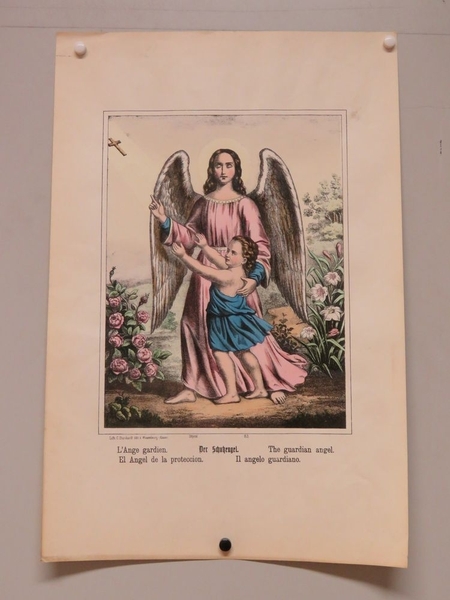 L'Ange gardien. (titre inscrit, français, allemand, anglais, espagnol, italien)