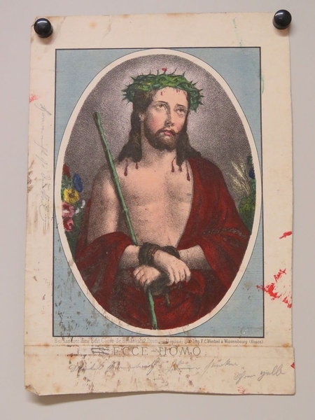 ECCE HOMO. (titre inscrit, latin)