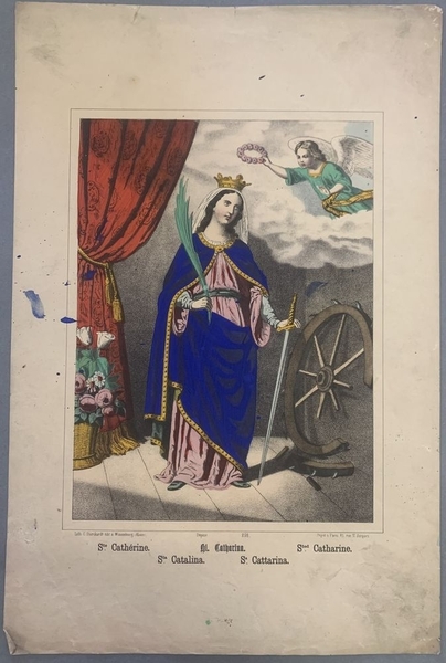 Ste. Cathérine. (titre inscrit, français, allemand, anglais, espagnol, italien)