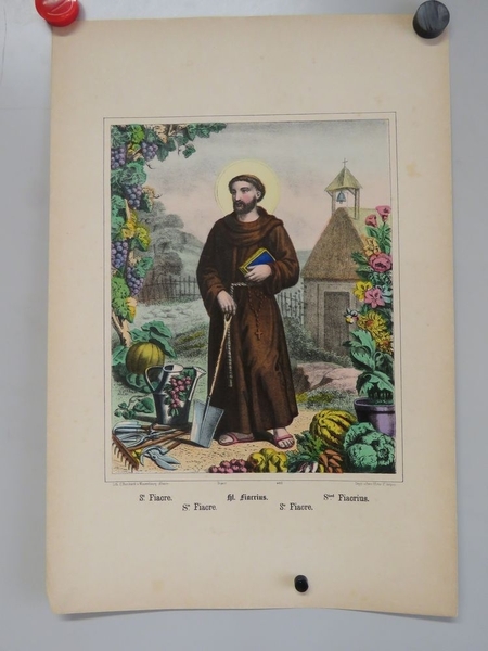 St. Fiacre. (titre inscrit, français, allemand, anglais, espagnol, italien)