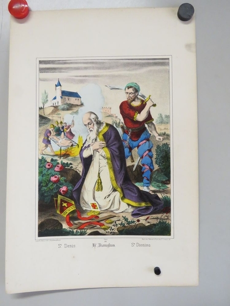 St. Denis. (titre inscrit, français, allemand, espagnol