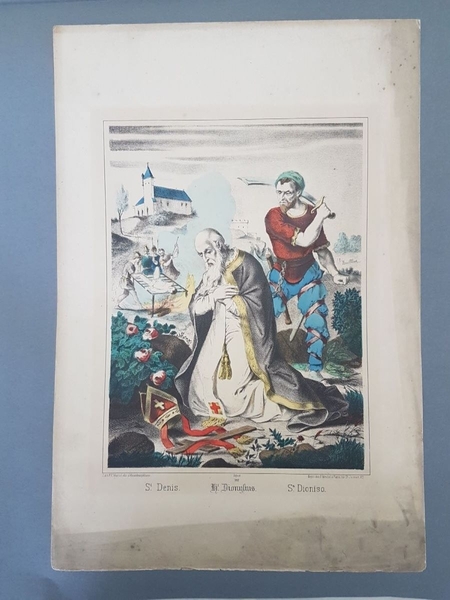 St. Denis. (titre inscrit, français, allemand, espagnol