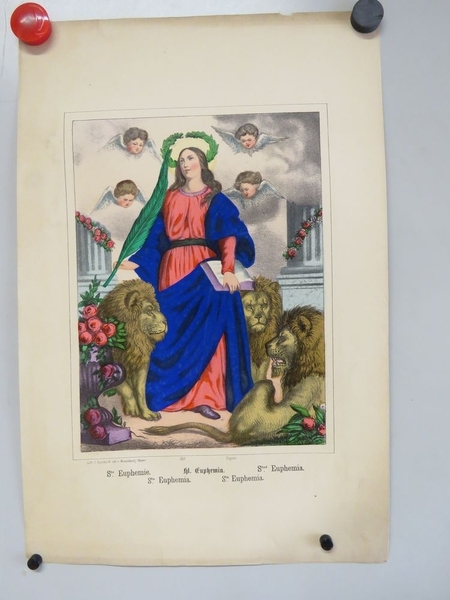 Ste. Euphemie. (titre inscrit, français, allemand, anglais, espagnol, italien)