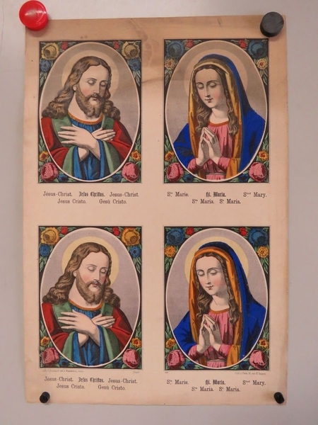 Jésus-Christ. / Ste. Marie. (titre inscrit, français, allemand, anglais, espagnol, italien)
