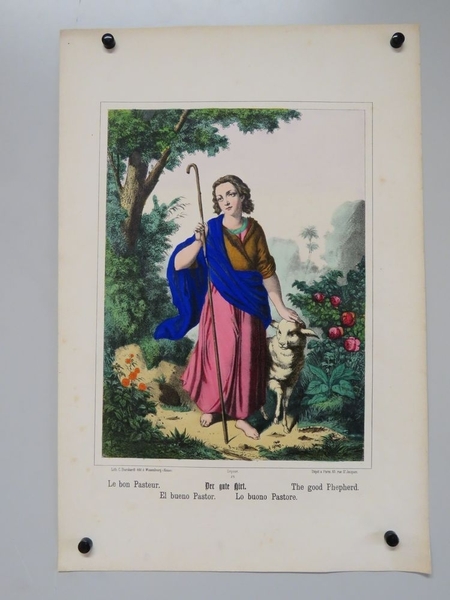 Le bon Pasteur. (titre inscrit, français, allemand, espagnol)