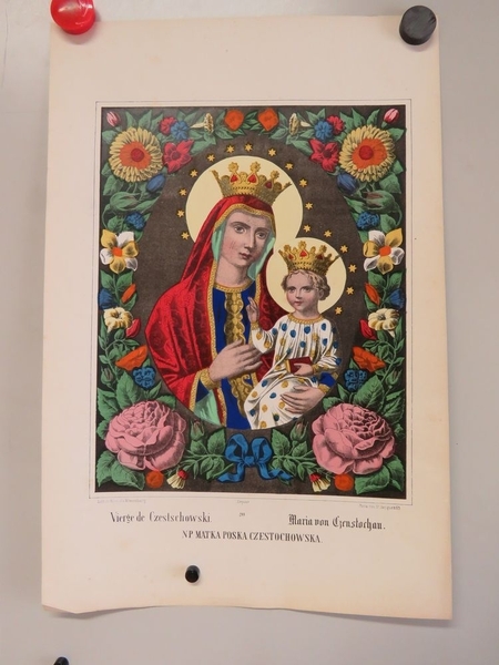 Vierge de Czestschowski. (titre inscrit, français, allemand, polonais)
