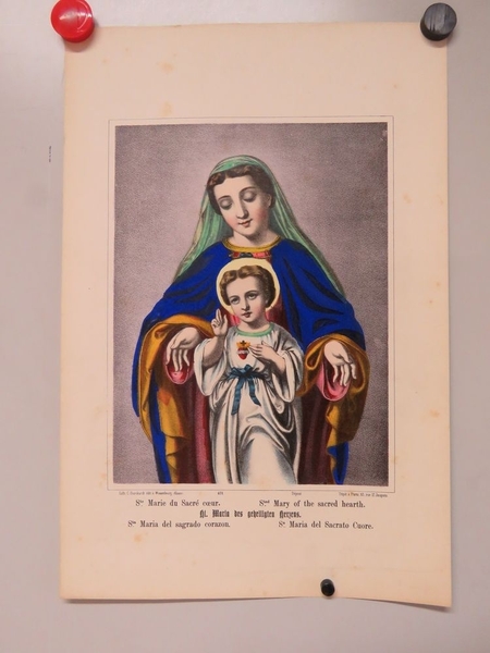 Ste. Marie du Sacré coeur. (titre inscrit, français, anglais, allemand, espagnol, italien)