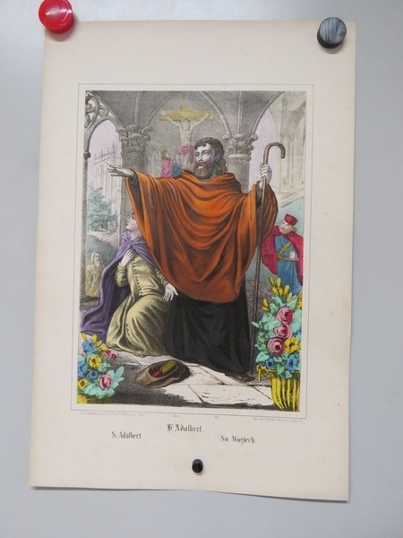 S. Adalbert. (titre inscrit, français, allemand, espagnol)