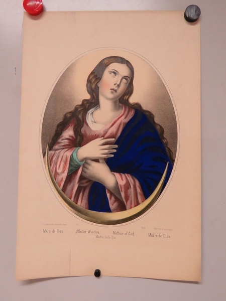 Mère de Dieu. (titre inscrit, français, allemand, anglais, espagnol, italien)