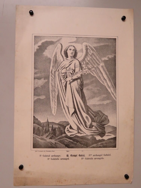 St. Gabriel archange. (titre inscrit, français, allemand, anglais, espagnol, italien)