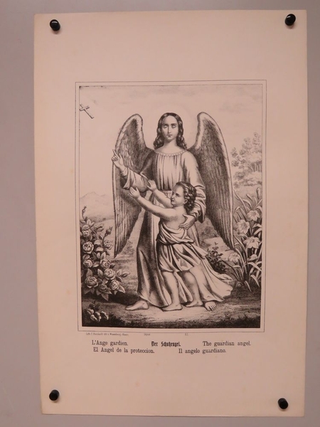 L'Ange gardien. (titre inscrit, français, allemand, anglais, espagnol, italien)