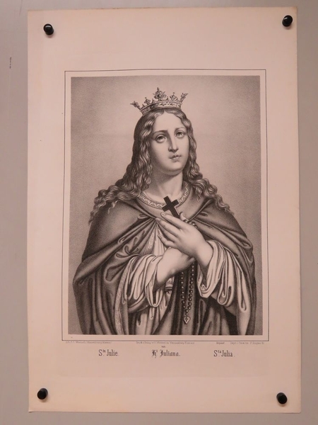Ste. Julie. (titre inscrit, français, allemand, espagnol)