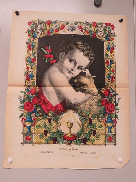 St. Jean Baptiste. (titre inscrit, allemand, français, espagnol, anglais)