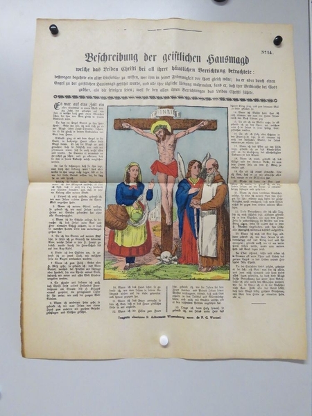 Beschreibung der geistlichen Hausmagd. (titre inscrit, allemand) ; Description de la servante spirituelle. (titre traduit)