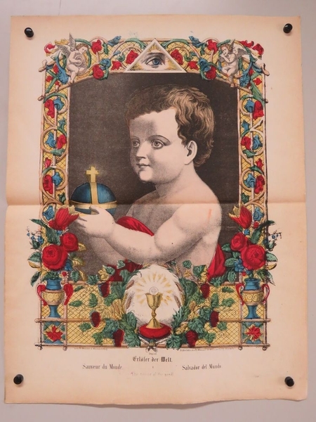 Sauveur du Monde. (titre inscrit, allemand, français, espagnol, anglais)