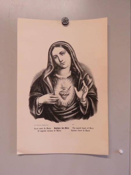 Sacré coeur de Marie. (titre inscrit, français, allemand, anglais, espagnol, italien)
