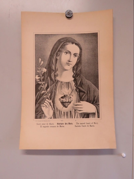 Sacré coeur de Marie. (titre inscrit, français, allemand, anglais, espagnol, italien)
