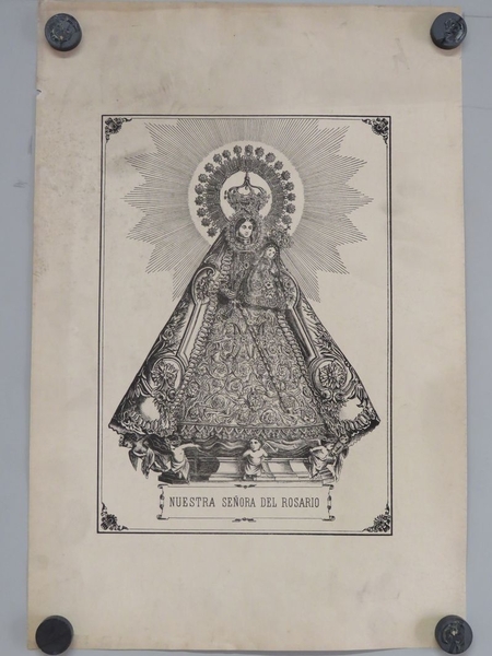 NUESTRA SENORA DEL ROSARIO. (titre inscrit, espagnol) ; Notre-Dame du Rosaire (titre traduit)