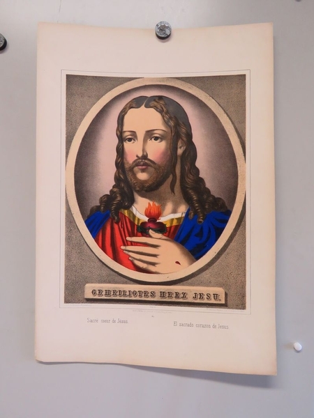 Sacré coeur de Jésus. (titre inscrit, allemand, français, espagnol)