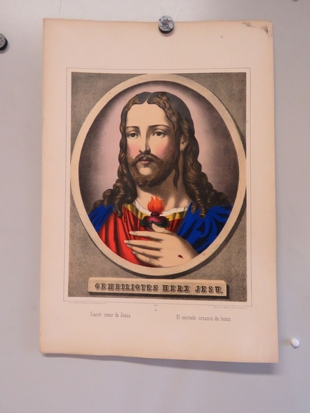 Sacré coeur de Jésus. (titre inscrit, allemand, français, espagnol)