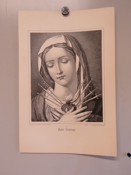 Mater Dolorosa. (titre inscrit, latin)