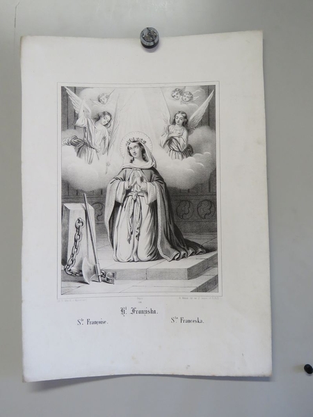 Ste. Françoise. (titre inscrit, allemand, français, espagnol)