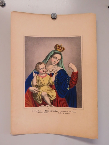Ne. De. du Rosaire. (titre inscrit, français, allemand, anglais, espagnol, italien)