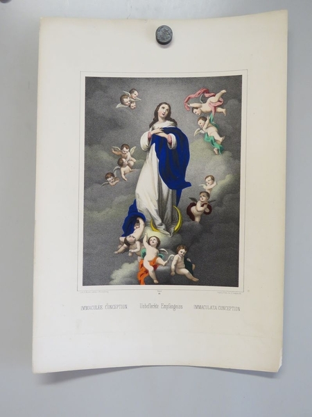 IMMACULEE CONCEPTION. (titre inscrit, français, espagnol)
