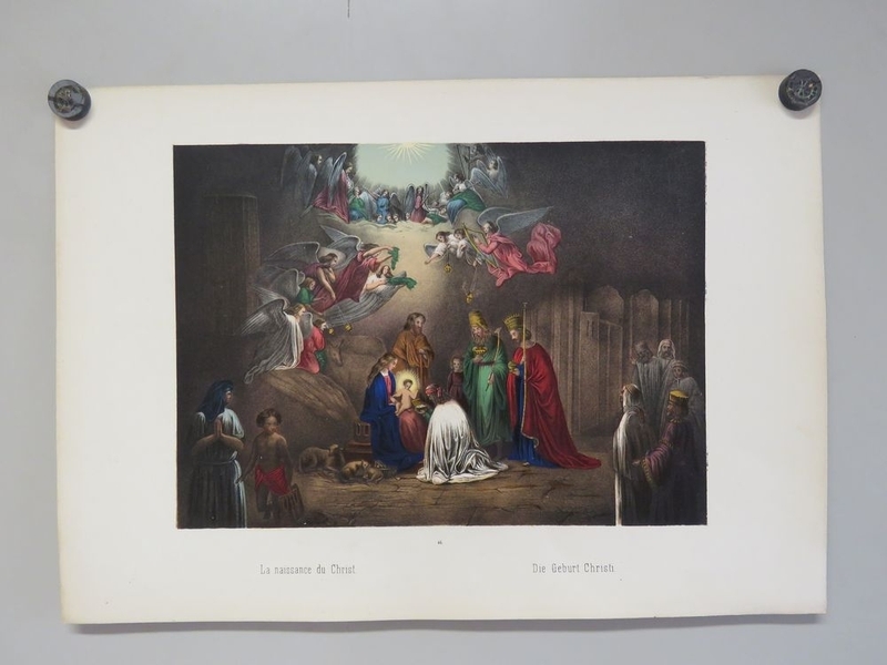 La naissance du Christ. (titre inscrit, français, allemand)