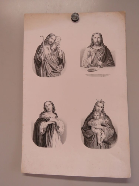 4 vignettes de Jésus et Marie. (titre factice)