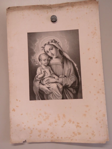 Marie et Jésus à la fleur. (titre factice)