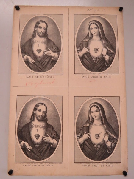 SACRE COEUR DE JESUS. / SACRE COEUR DE MARIE. (titre inscrit, français)