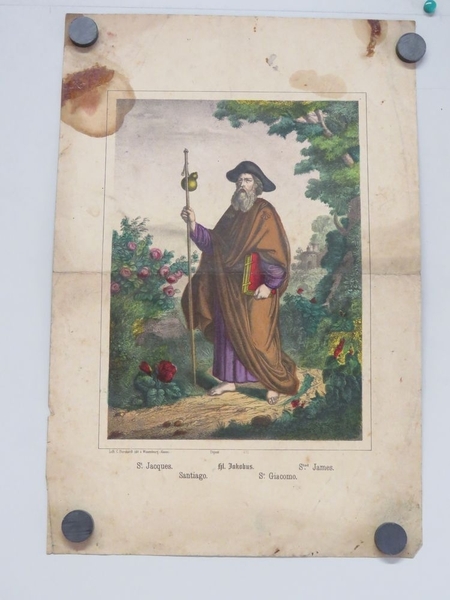 St. Jacques. (titre inscrit, français, allemand, espagnol)