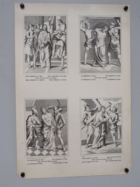 2 stations du Chemin de croix. (titre factice)