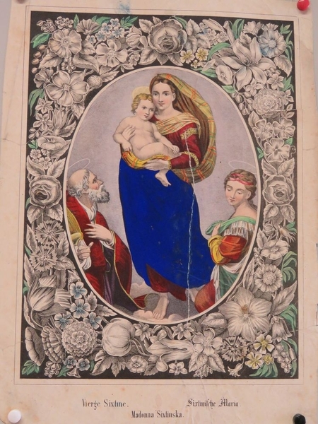 Vierge Sixtine. (titre inscrit, français, allemand, espagnol)
