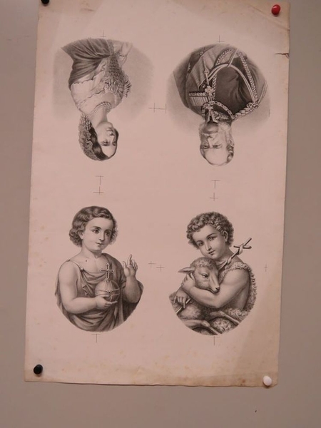 4 portraits : le Sauveur du monde / St Jean Baptiste / Guillaume Ier / Augusta de Saxe-Weimar-Eisenach  (titre factice)