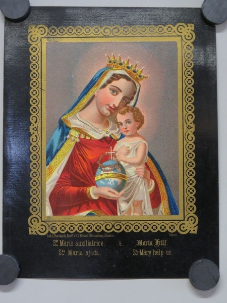 Ste. Marie auxiliatrice (titre inscrit, français, allemand, espagnol, anglais)