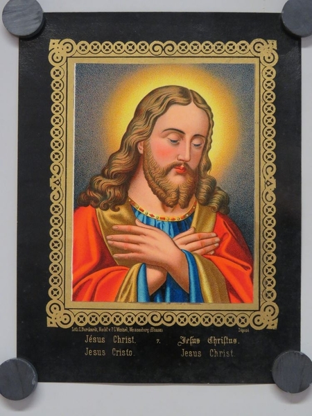 Jésus Christ. (titre inscrit, français, allemand, espagnol, anglais)