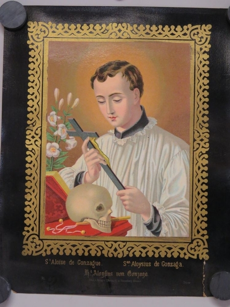 St. Aloïse de Gonzague. (titre inscrit, français, espagnol, allemand)