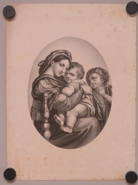 Ste. Vierge à la chaise. (titre factice)