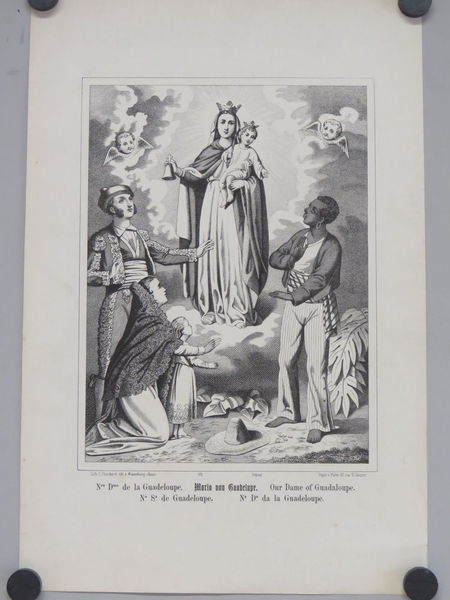 Nre. Dme. de la Guadeloupe. (titre inscrit, français, allemand, anglais, espagnol, italien)