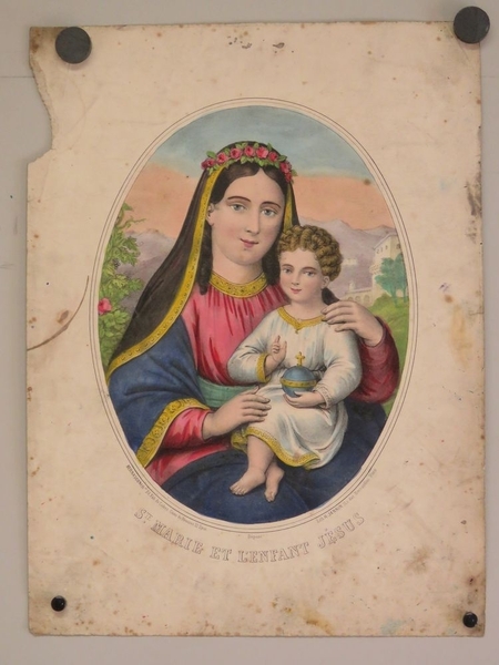 STE. MARIE ET L'ENFANT JESUS. (titre inscrit, français)