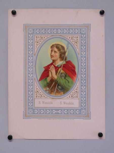 S. Wendelin. (titre inscrit, français, anglais)