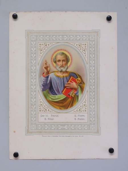 S. Pierre. (titre inscrit, allemand, français, anglais, espagnol)