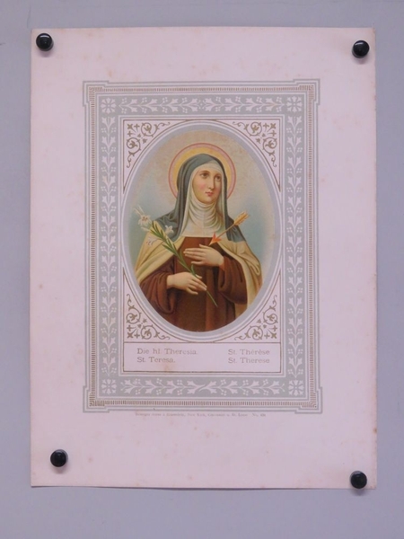 S. Thérèse. (titre inscrit, allemand, français, espagnol, anglais)