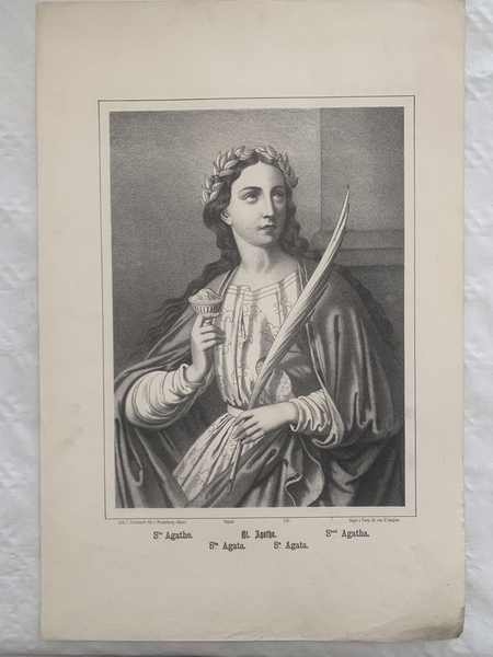 Ste. Agathe. (titre inscrit, français, allemand, espagnol, italien)