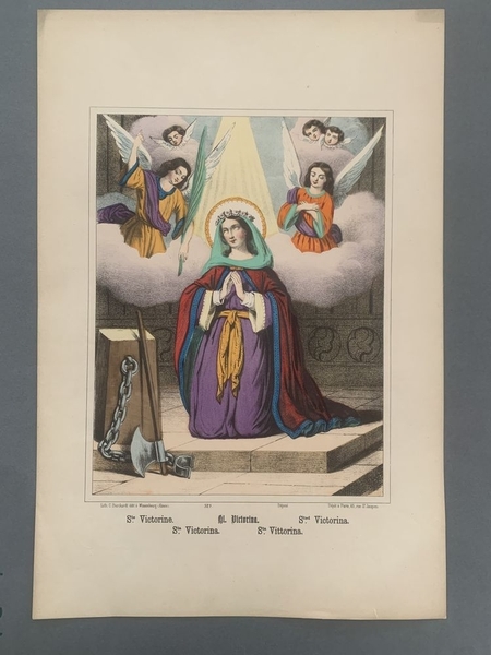 Ste. Victorine. (titre inscrit, français, allemand, anglais, espagnol, italien)